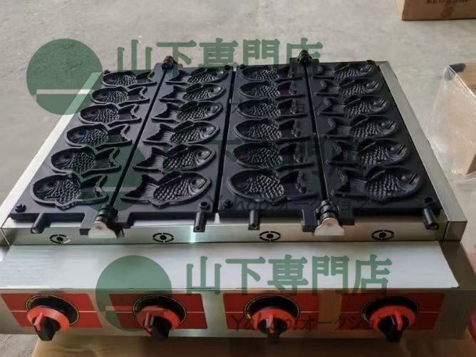 LP ガスのたい焼き器 6 匹 ×2 連 12 匹焼ける鯛焼き器/業務用/厨房機器