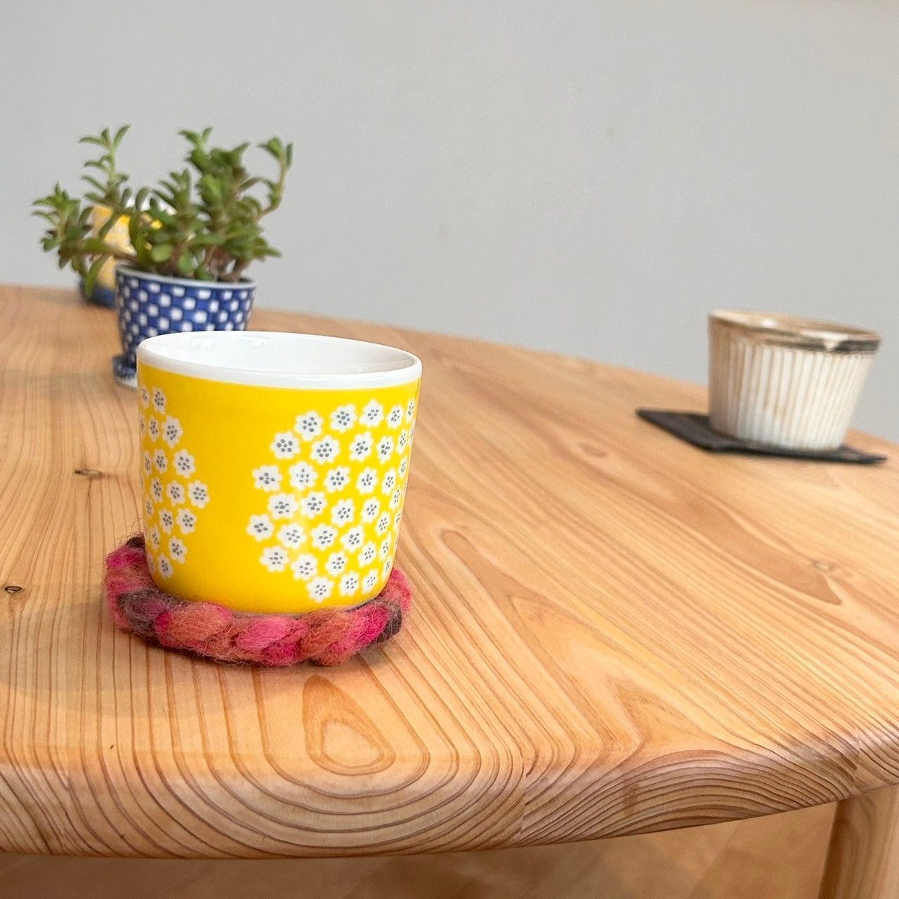 つい触りたくなる国産ヒノキの折畳みちゃぶ台】直径90㎝【サイズ