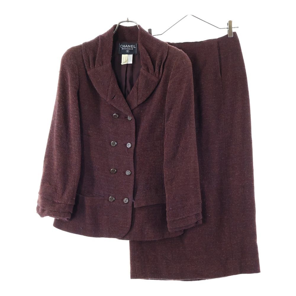 CHANEL (シャネル) 98AW セットアップ ウール ココマークボタン