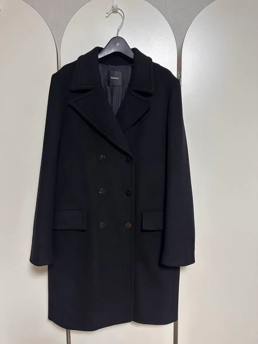 セオリー Theory ロング カシミア ピーコート ブラック S ドライ完了