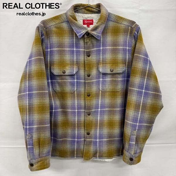 Supreme/シュプリーム【22AW】Faux Shearling Lined Flannel Shirt
