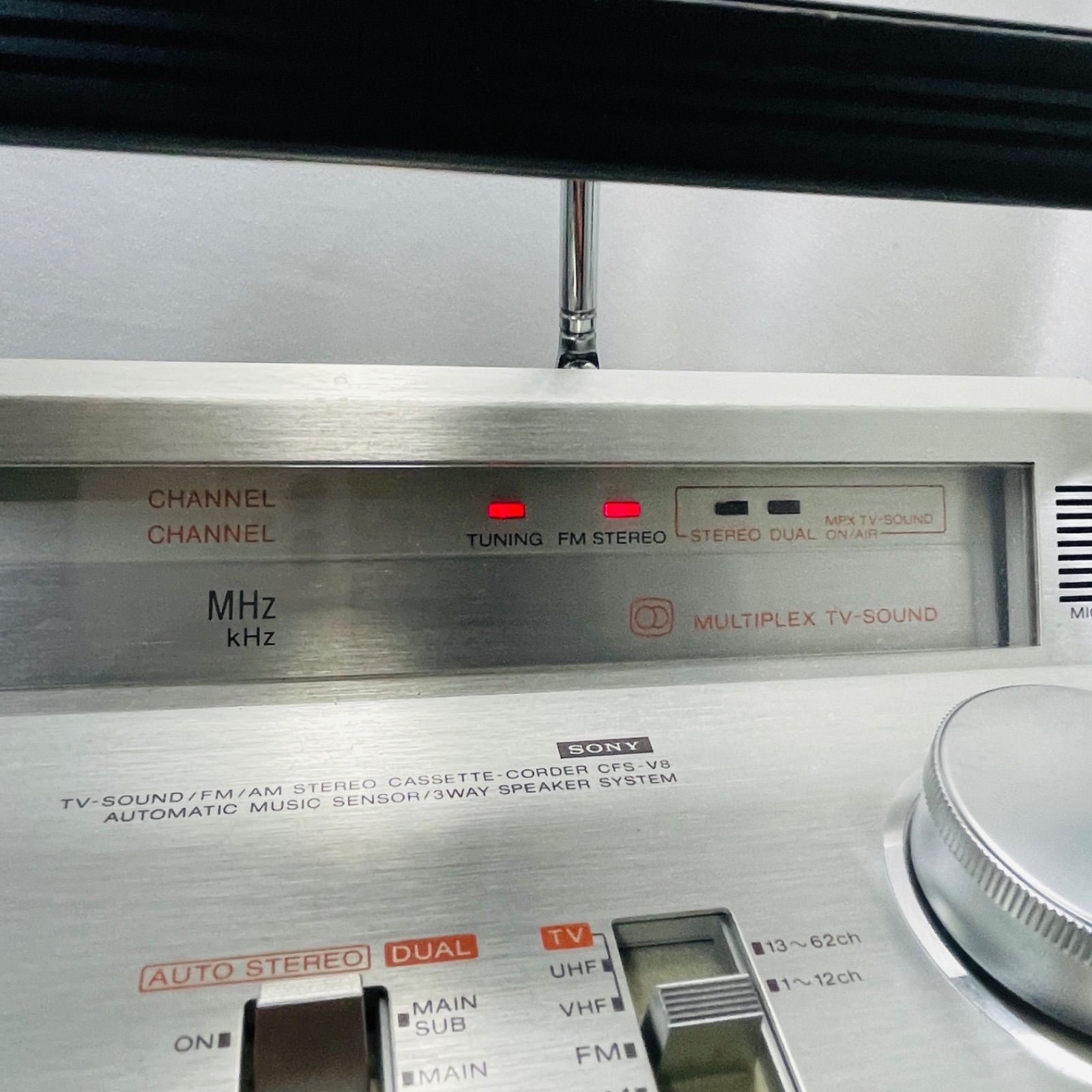 ラジカセ ZILBAP ジルバップ CFS-V8　 ジャンク ジャンク】ソニー SONY ZILBA'P ジルバップ ラジカセ CFS-V8 - メルカリ