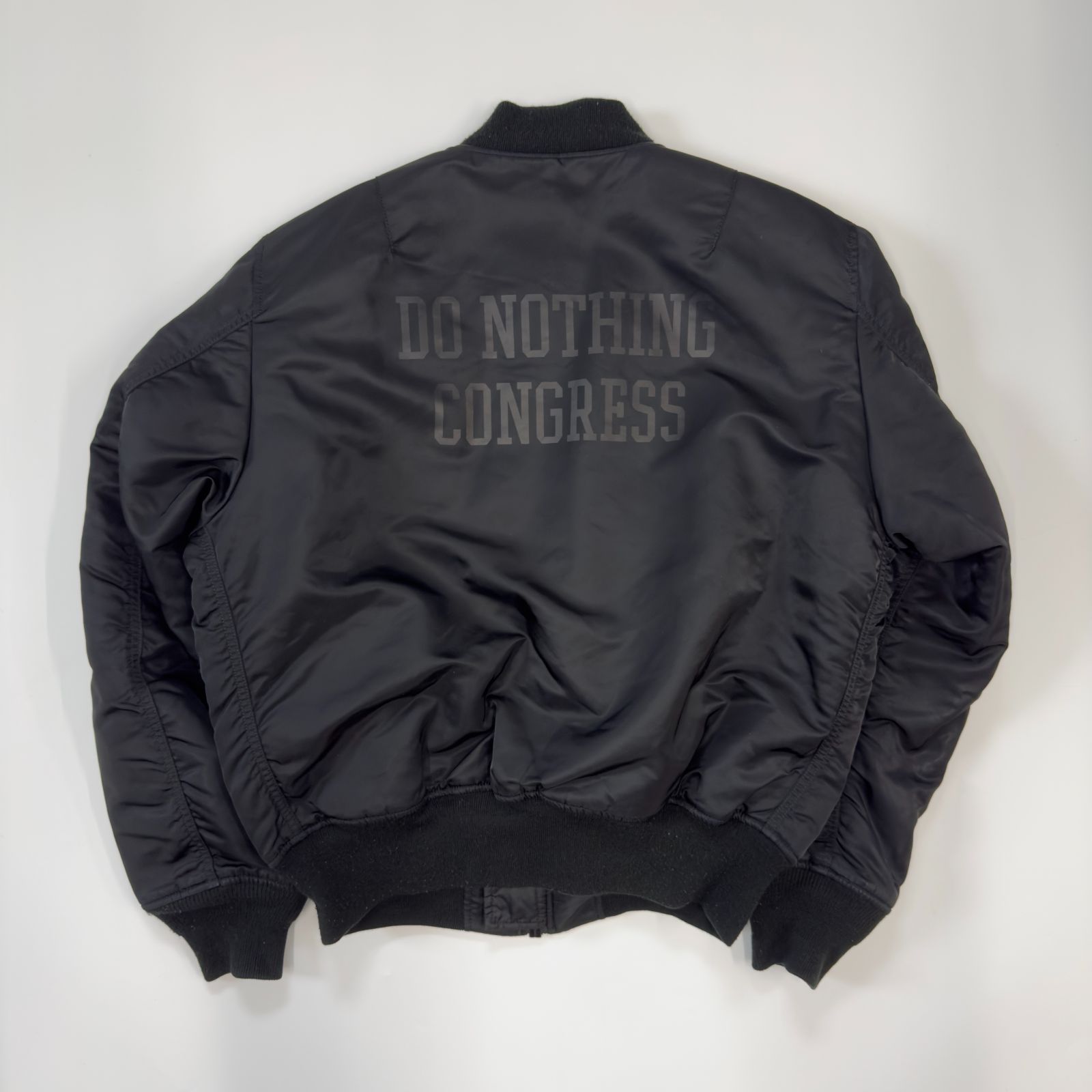 ALPHA×DONOTHING コラボ CONGRESS MA-1黒☆M DoNothingCongress MA 