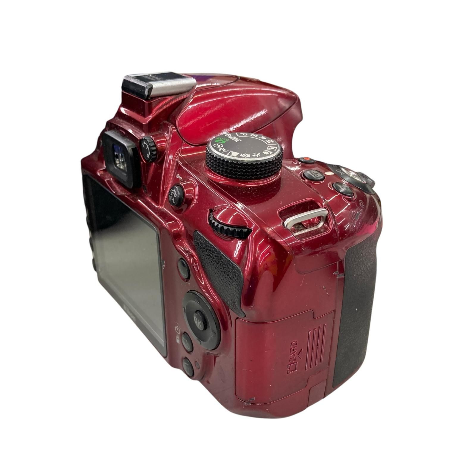 186000 動作未確認 Nikon ニコン デジタル一眼レフカメラ D3200 レッド