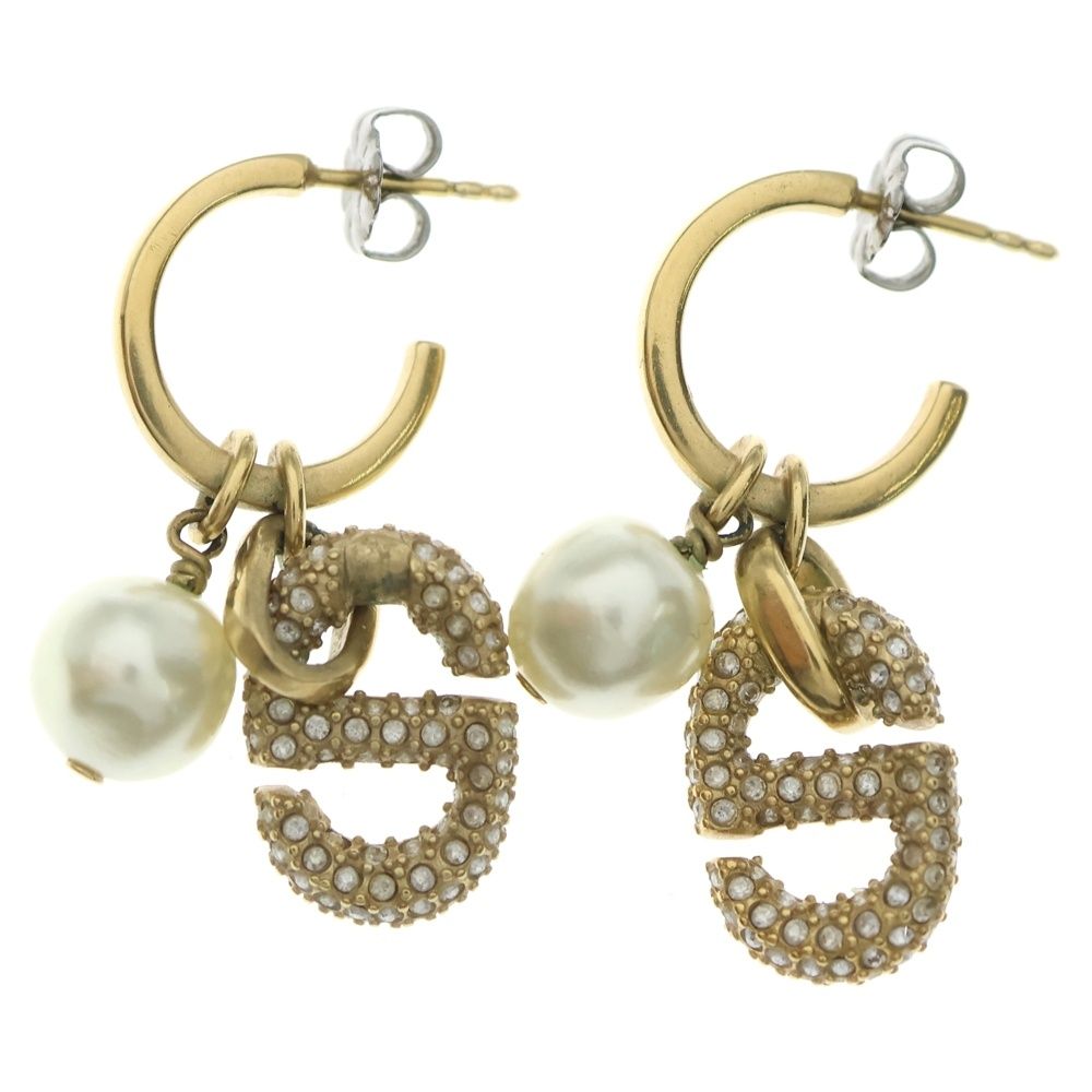 Christian Dior (クリスチャンディオール) CDロゴ ラインストーン