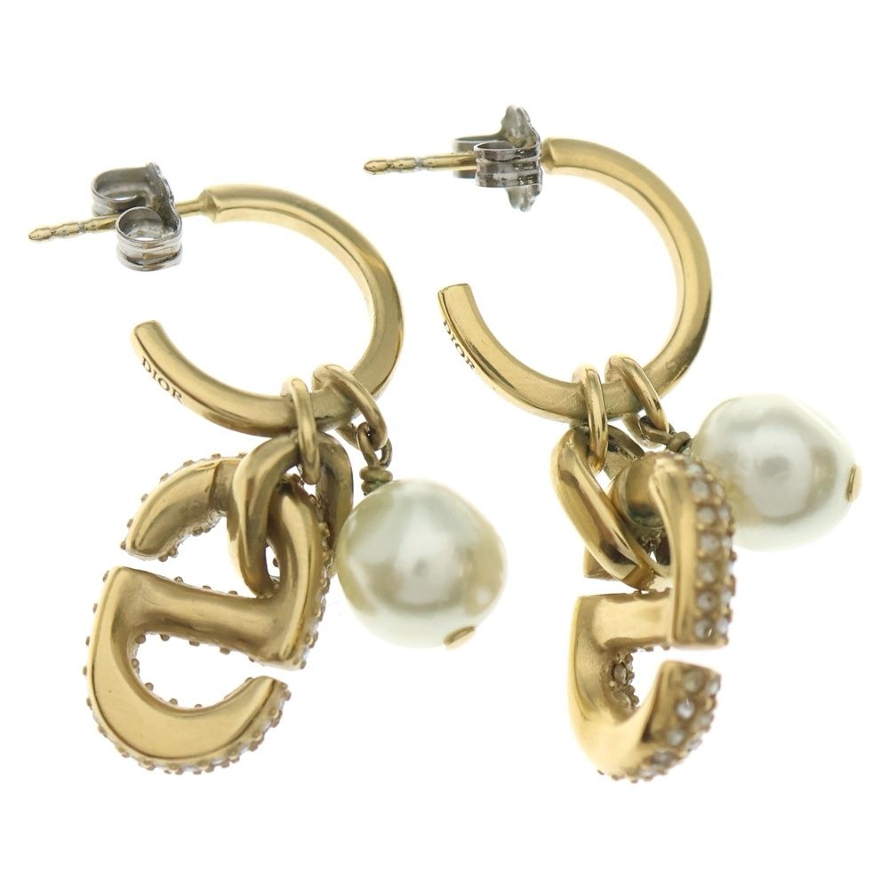 Christian Dior (クリスチャンディオール) CDロゴ ラインストーン