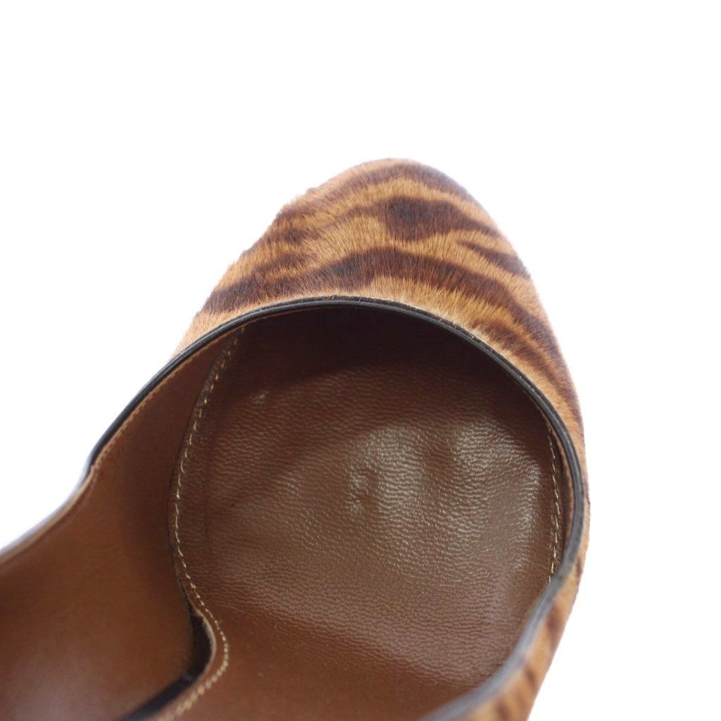 セルジオロッシ Sergio rossi パンプス ハイヒール アニマル柄 ハラコ