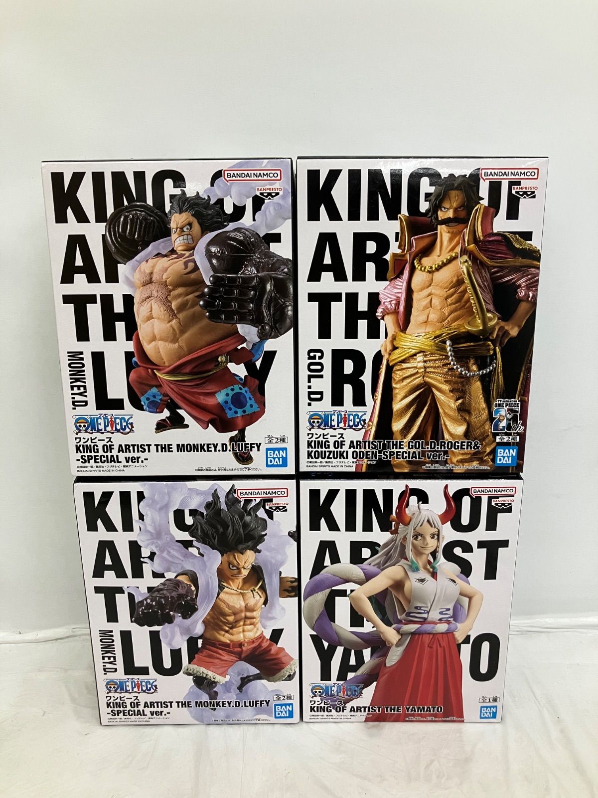 KING OF ARTIST special ver 8体セット　まとめ売り 未開封 ONE PIECE ワンピース KING OF ARTIST フィギュア 4種 LF1688