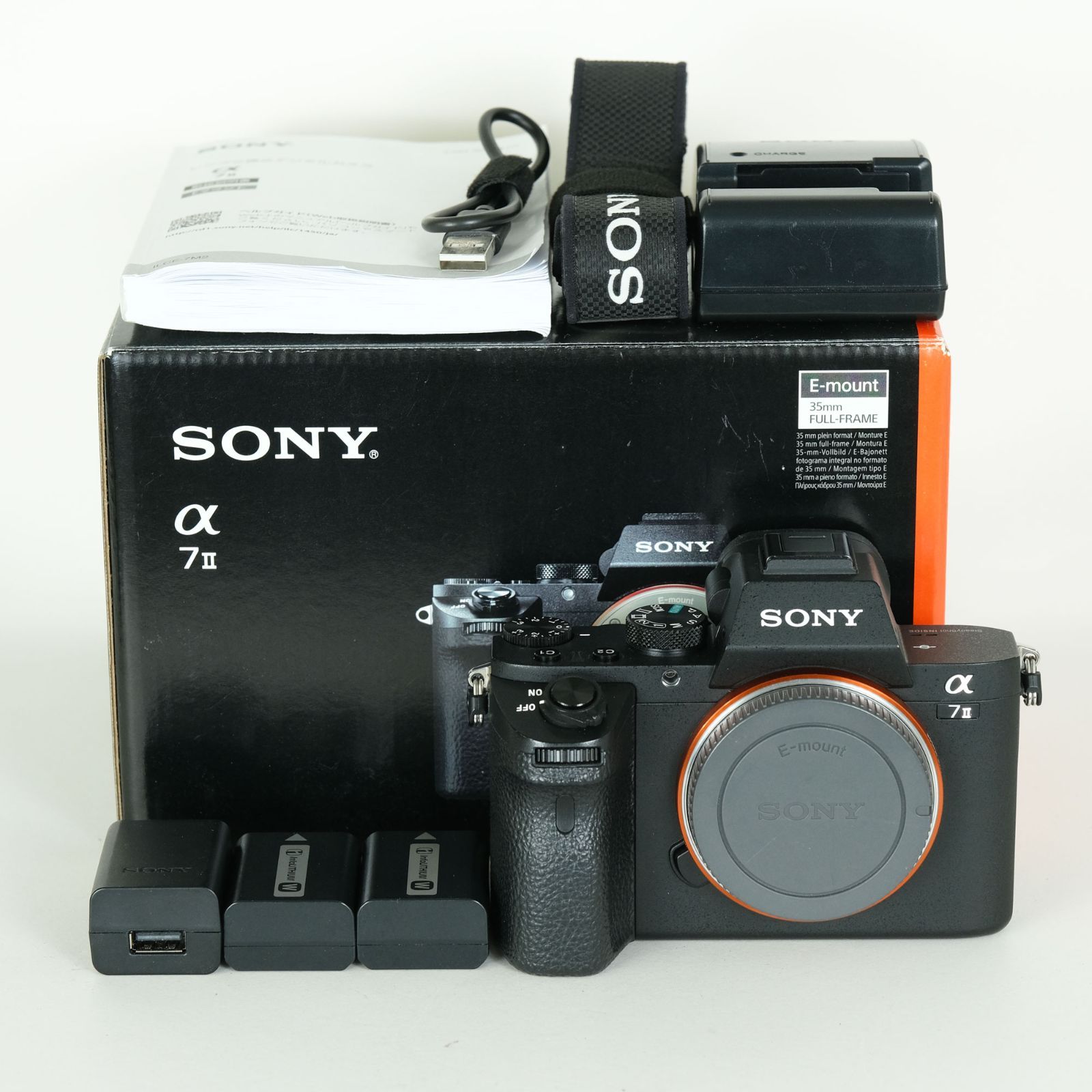 SONY α7 II ボディILCE-7M2 +純正バッテリー2個 良品 | シャッター数17,435回｜バッテリー2個付｜注意事項あり] SONY