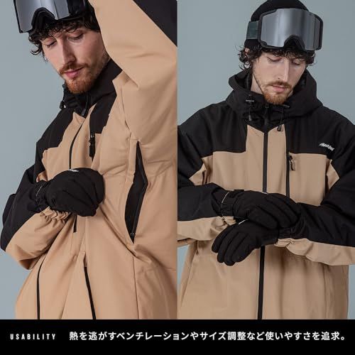 BLACK SNOW] スノボウェア 上下セット メンズ スノーボード