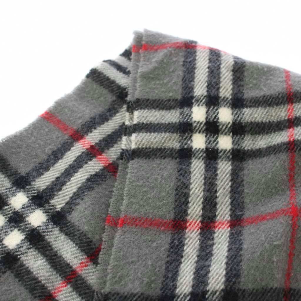 バーバリーズ Burberrys マフラー ストール ノバチェック ウール グレー /TK ■MA