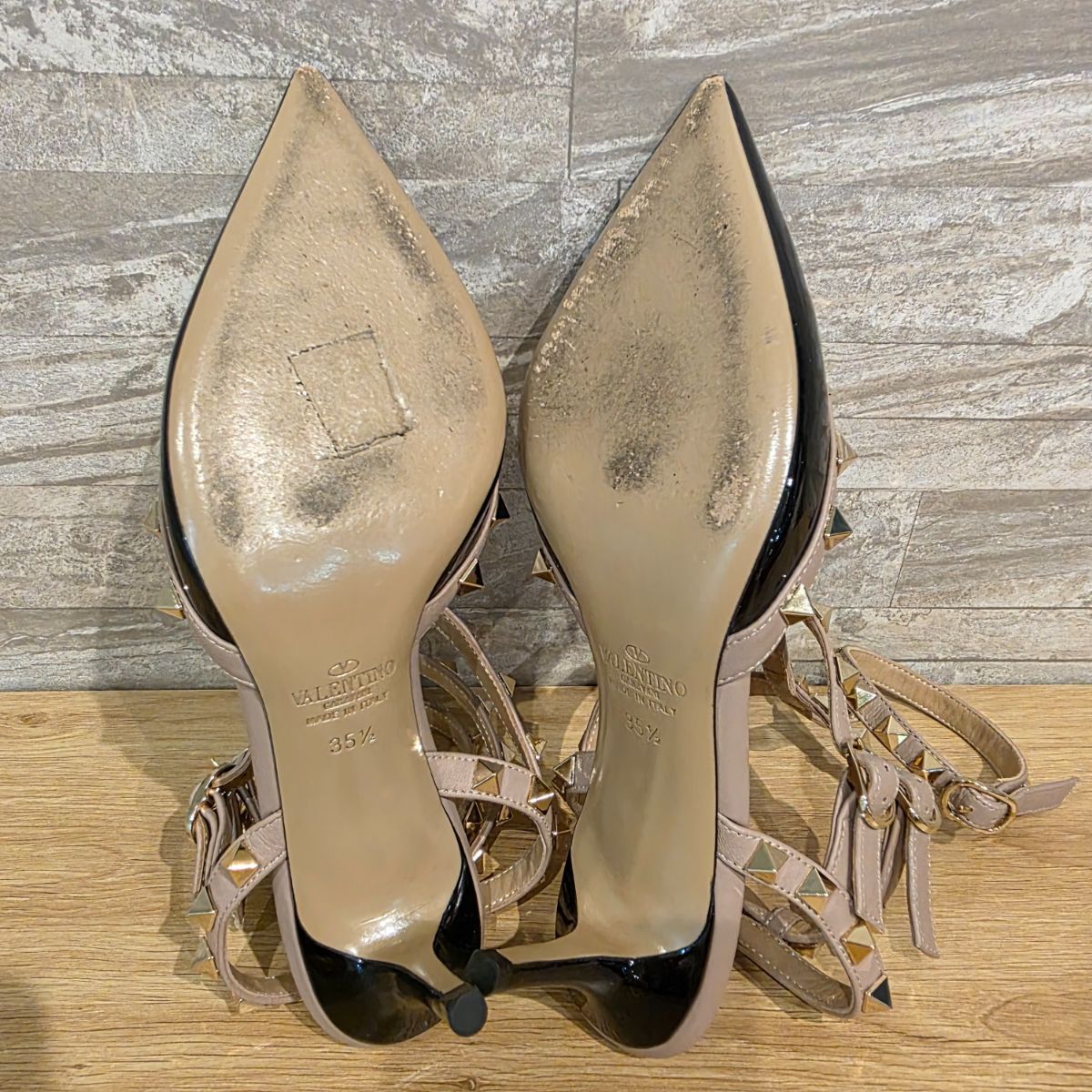 VALENTINO ヴァレンティノ ロックスタッズ ストラップパンプス 65MM