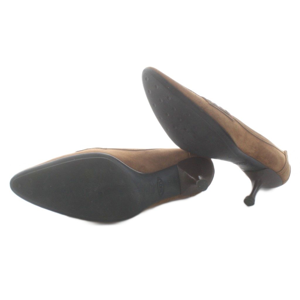 トッズ TOD'S パンプス タッセル スエード 36 茶 ブラウン /KU - メルカリ