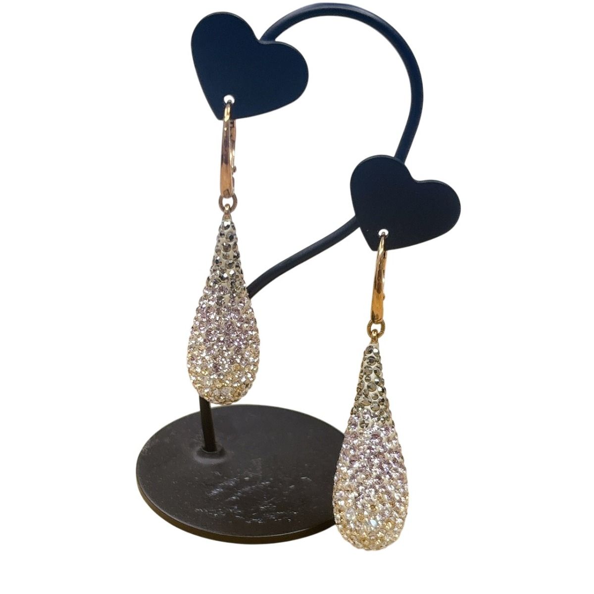 スワロフスキー ピアス ゴールド SWAROVSKI ラインストーン 大粒 