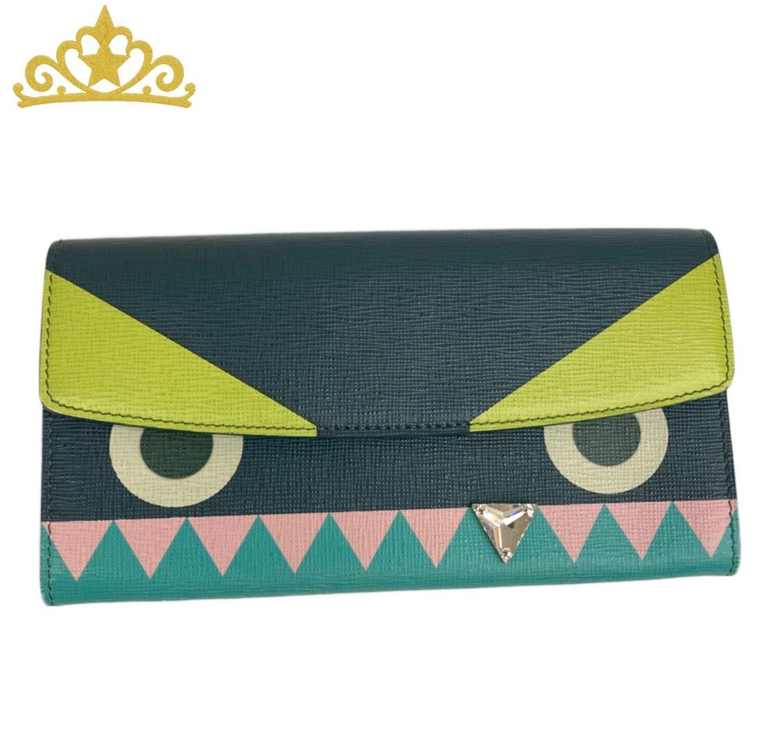 FENDI バグズアイ モンスター 長財布 レディース フェンディ - メルカリ