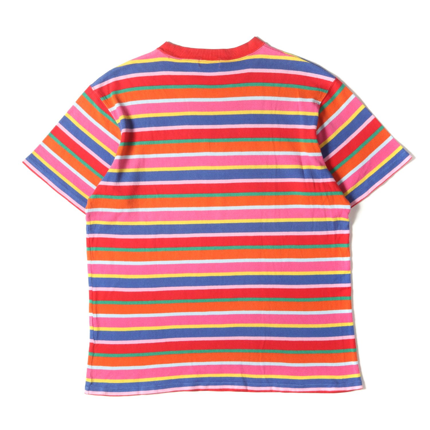 GOOD ENOUGH グッドイナフ ボーダー半袖 Tシャツ GE-136006 ネイビー サイズM 日本製 コットン 美品 中古 4b001424 GOOD ENOUGH グッドイナフ ボーダー半袖 Tシャツ GE-136006 ネイビー