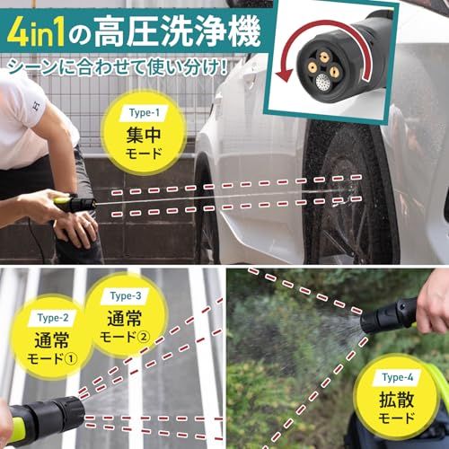 迅速に発送 CUTMAN HEROES 清掃業界監修 最新進化ノズル搭載モデル 高圧洗浄機 コードレス 家庭用 軽量 ポータブル 折りたたみ キャスター付き 4 in 1ノズル搭載 USB充電 バッテリー内蔵 ベランダ 玄関 網戸 自転車 890 fbc 1 e