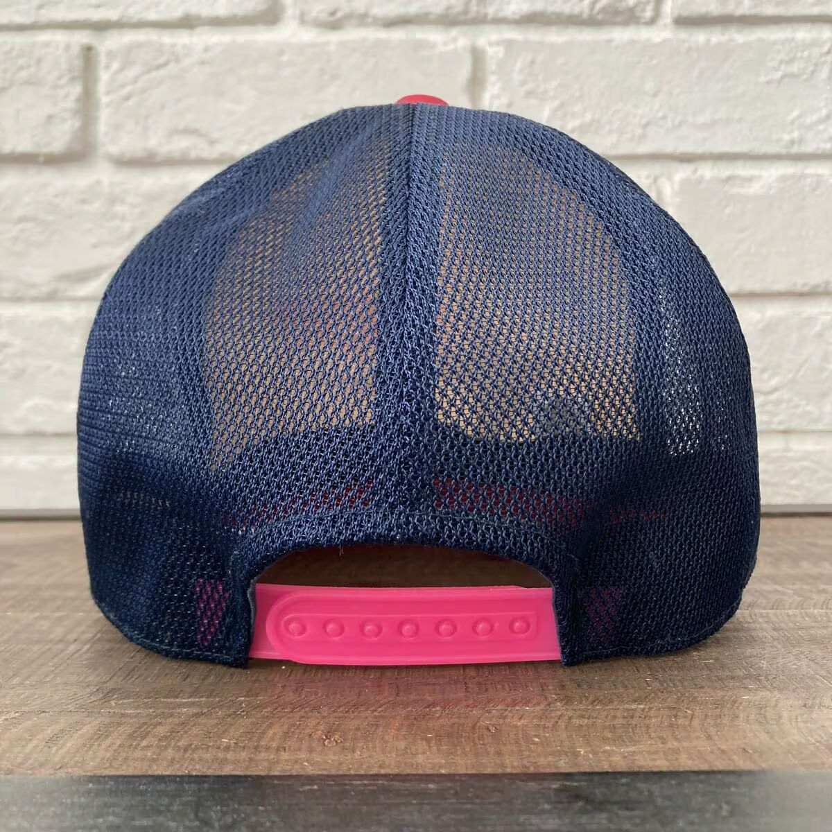 メンズ A BATHING APE メッシュキャップ ピンク ブルー