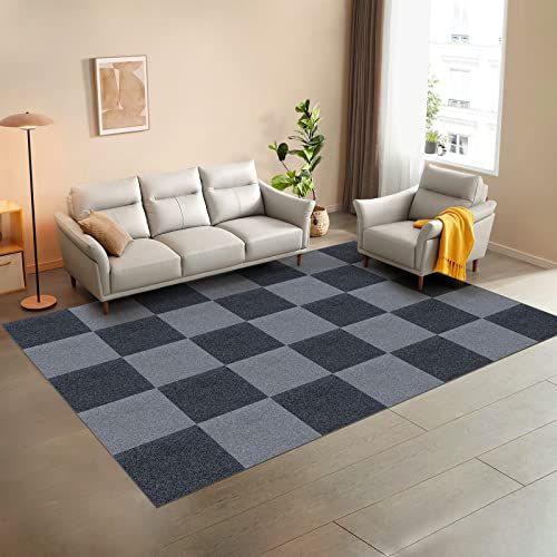 迅速に発送 Newthought タイルマット タイルカーペット 30 0 4 cm 入 ジョイントマット ズレない めくれない 滑りとめ 洗える 床保護 保温 設置簡単 床暖房対応 ペット 子供 高齢者 DIY ダークグ cb 6 fa 088