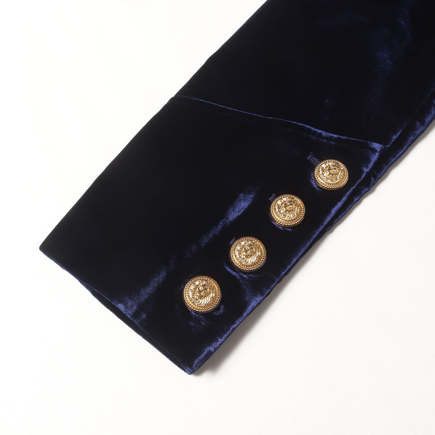 BALMAIN バルマン　ゴールドボタン　ダブルブレスト　ベルベットジャケット BALMAIN バルマン ゴールドボタン ダブルブレスト ベルベット