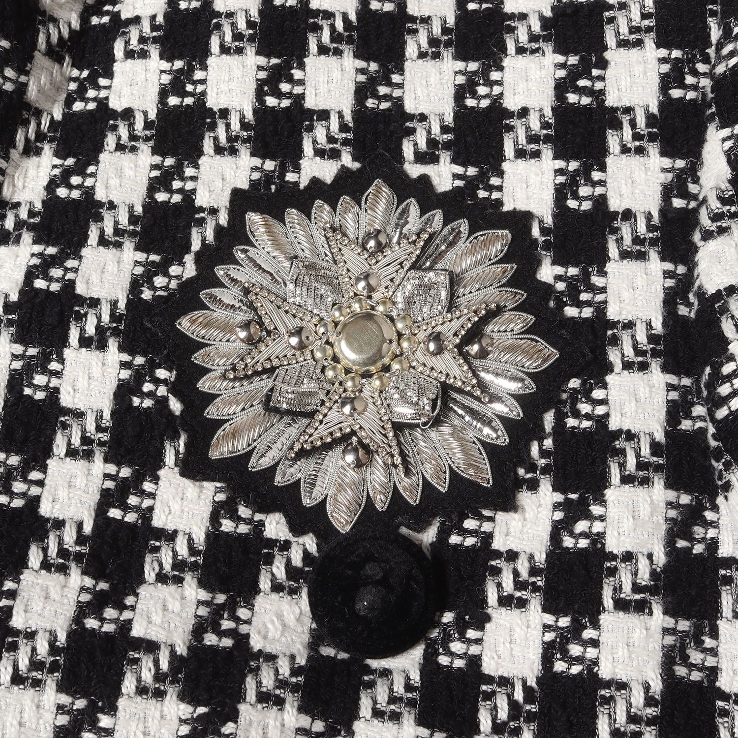 BALMAIN バルマン ジャケット ブラック ホワイト 黒白 サイズ:52