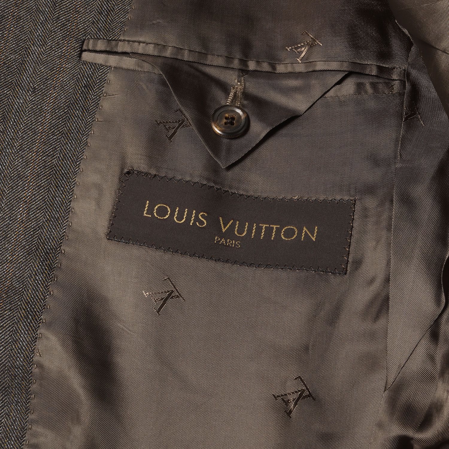 LOUIS VUITTON ルイヴィトン スーツ ブラウン サイズ:48