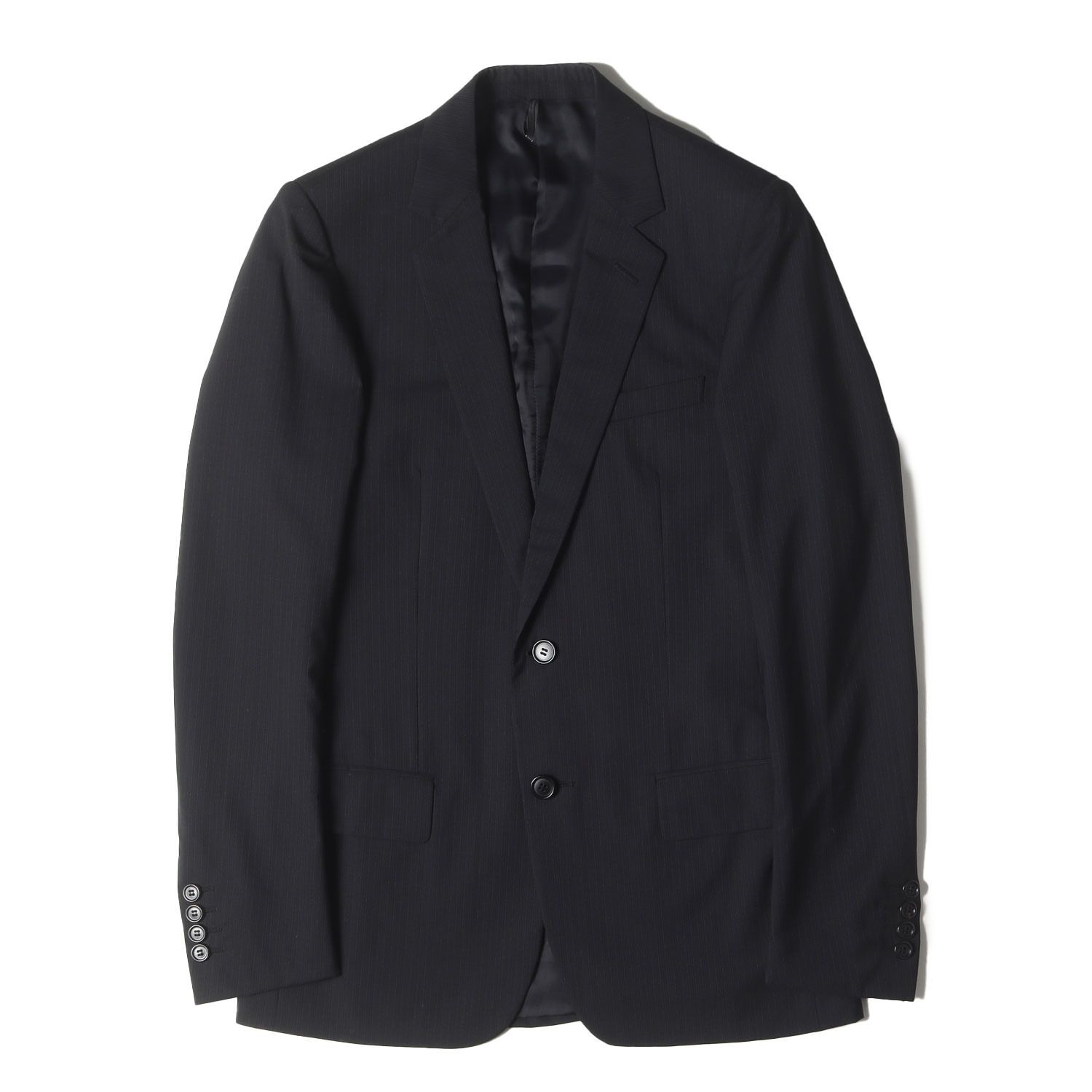 【美品】DiorHomme ディオールオム　メンズ スーツ 44 ブラック Dior HOMME ディオールオム スーツ ブラック 黒 サイズ:44 | ピン