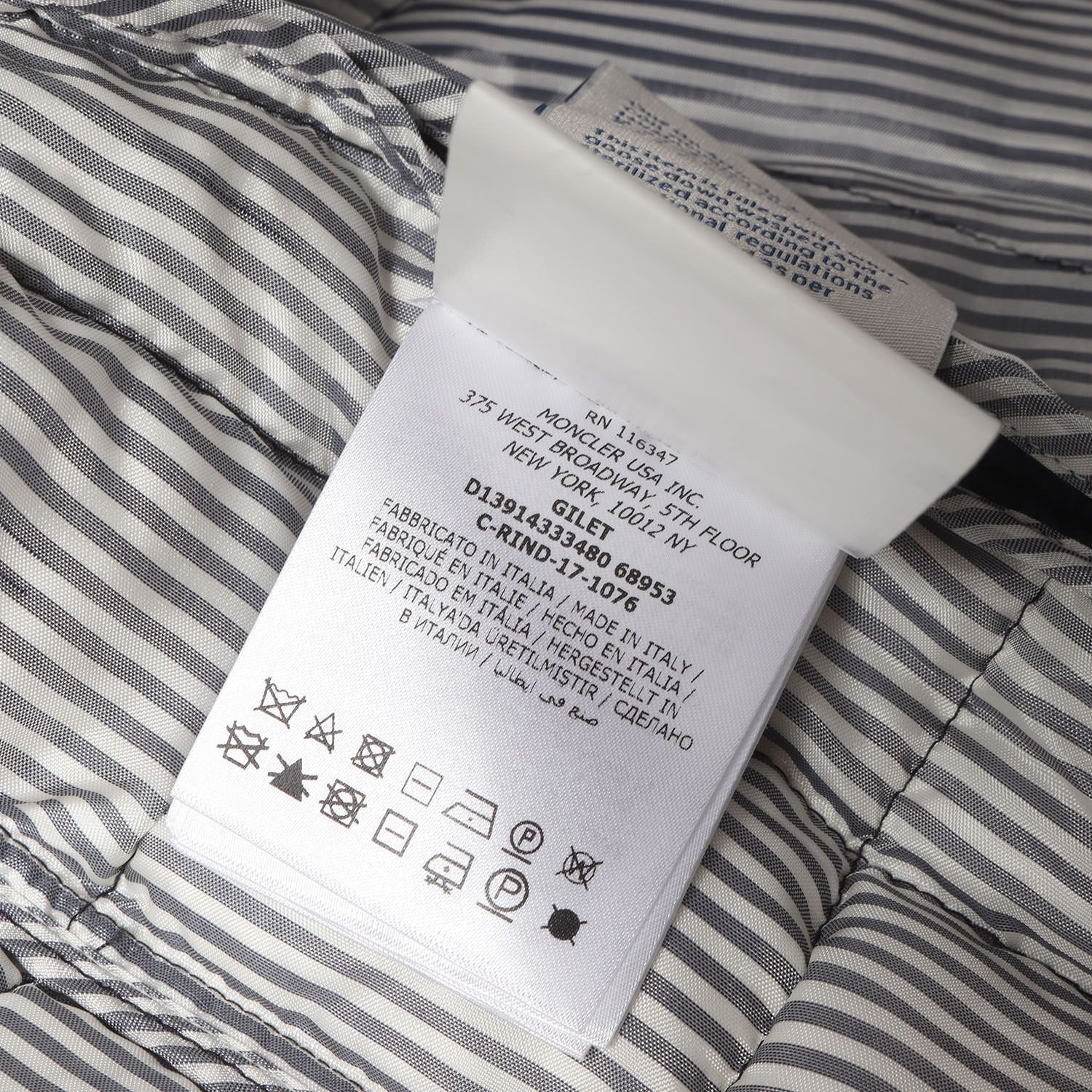 MONCLER GAMME BLEU モンクレールガムブルー ベスト ダークネイビー