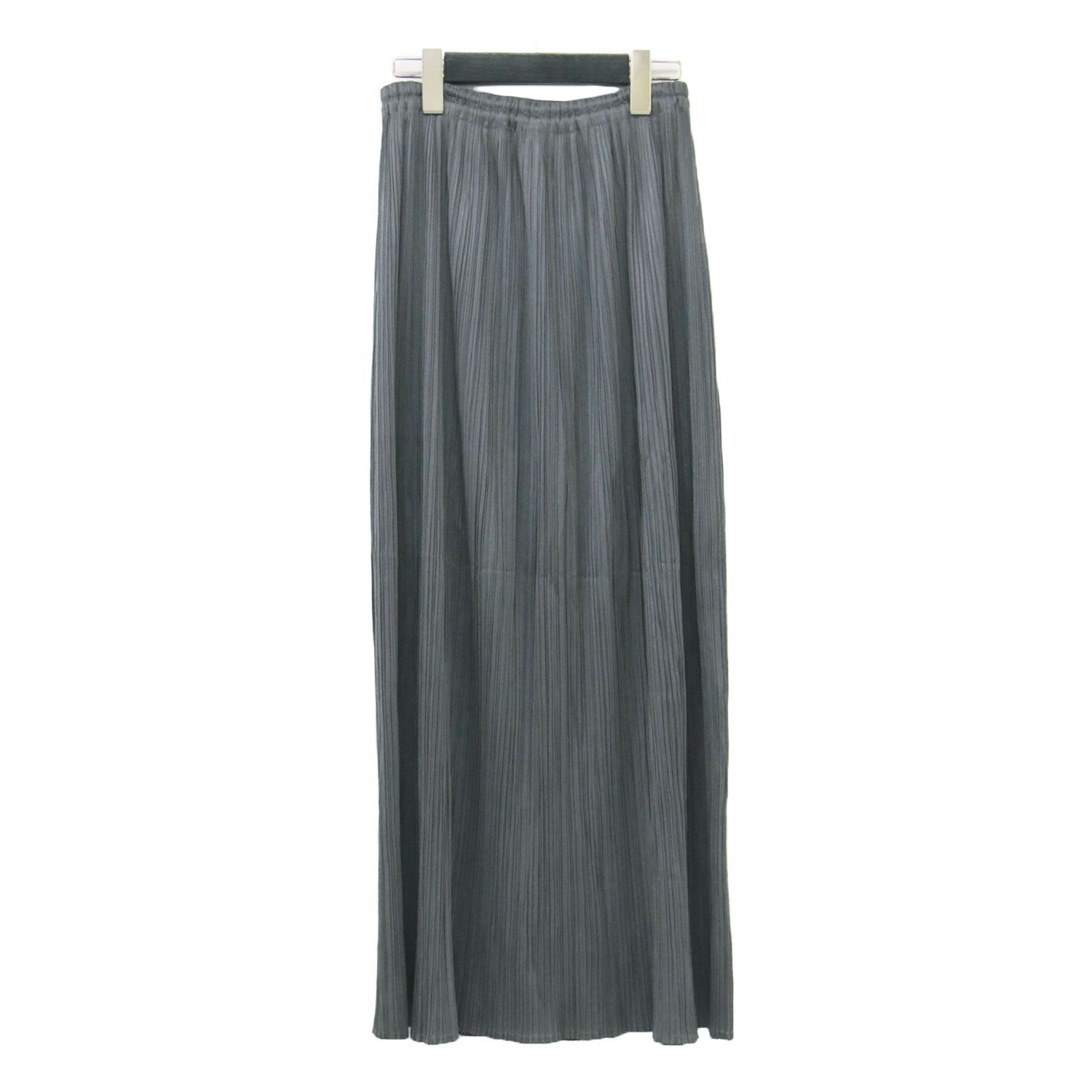 PLEATS PLEASE プリーツプリーズ ロング スカート　グレー 2 PLEATS PLEASE プリーツプリーズ ロングスカート 2 グレー