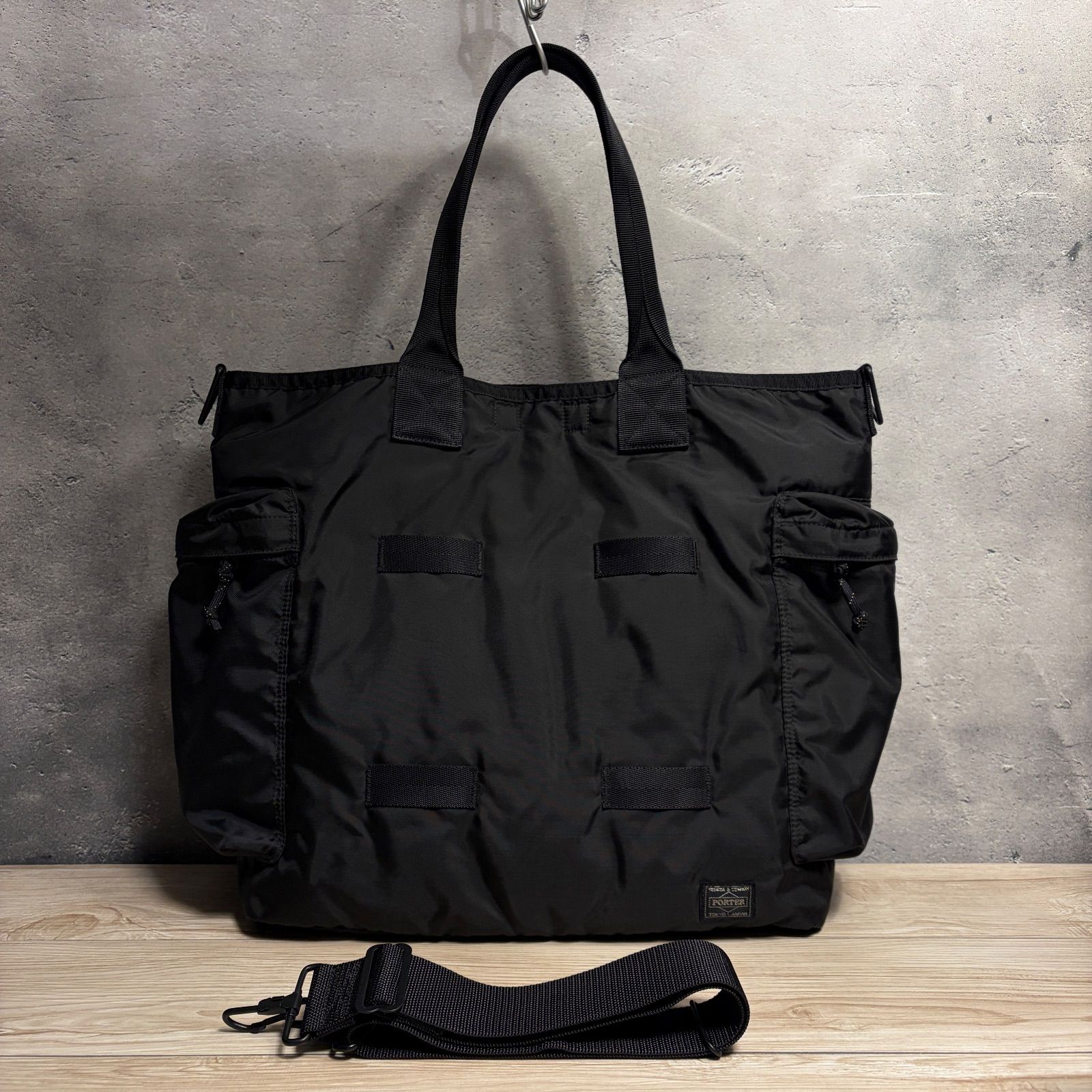 PORTER FORCE 2WAY トートバッグ ブラック 美品 ショルダー付 