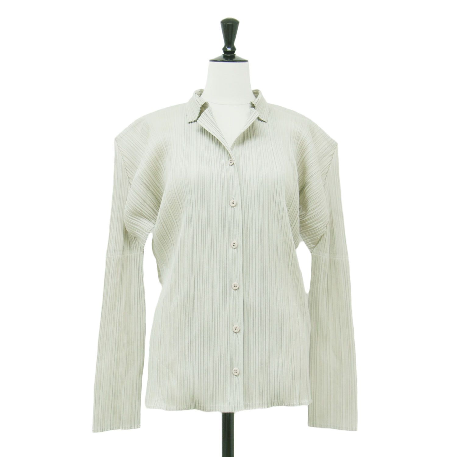 PLEATS PLEASE プリーツプリーズ シャツ ベージュ サイズ:4(XL