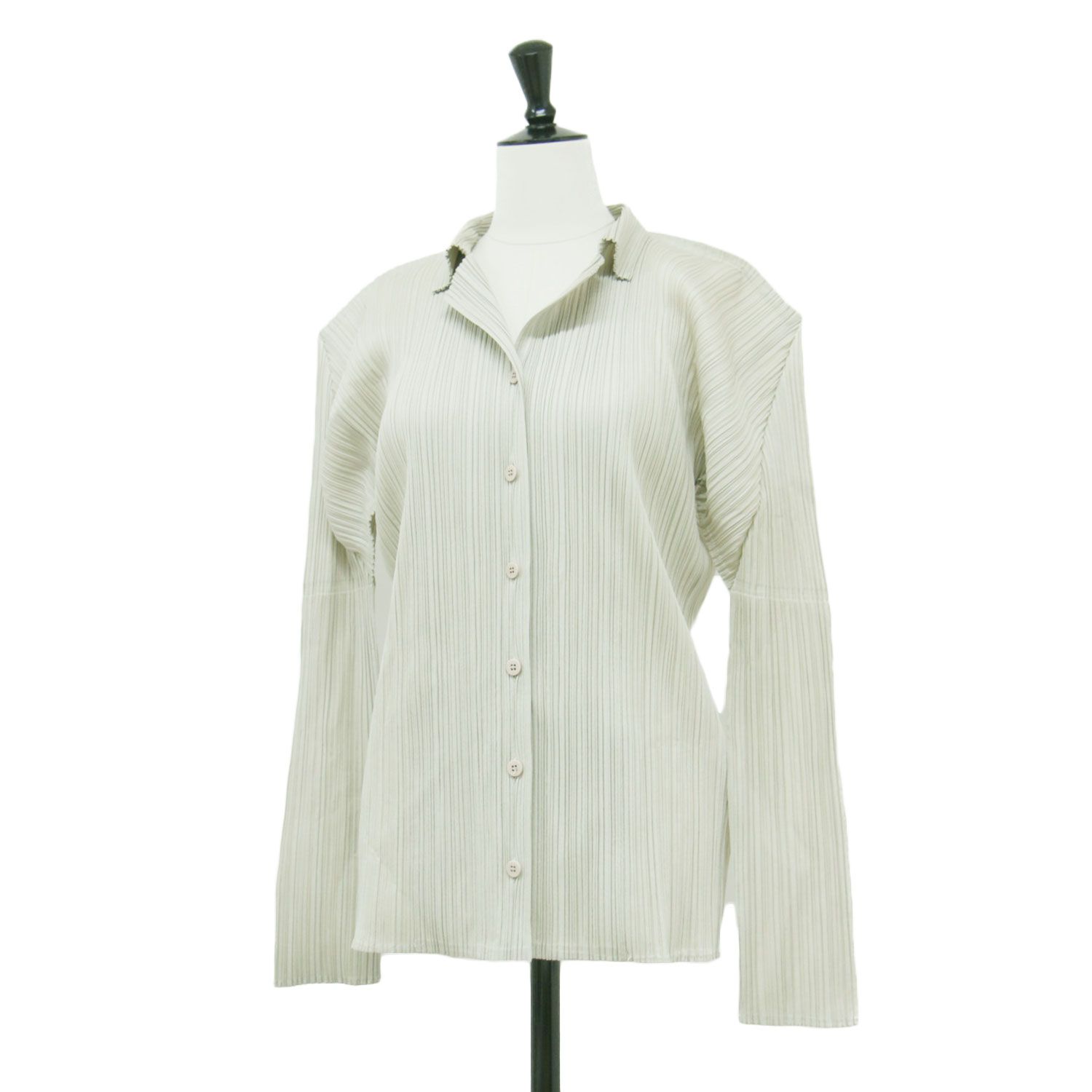 PLEATS PLEASE プリーツプリーズ シャツ ベージュ サイズ:4(XL
