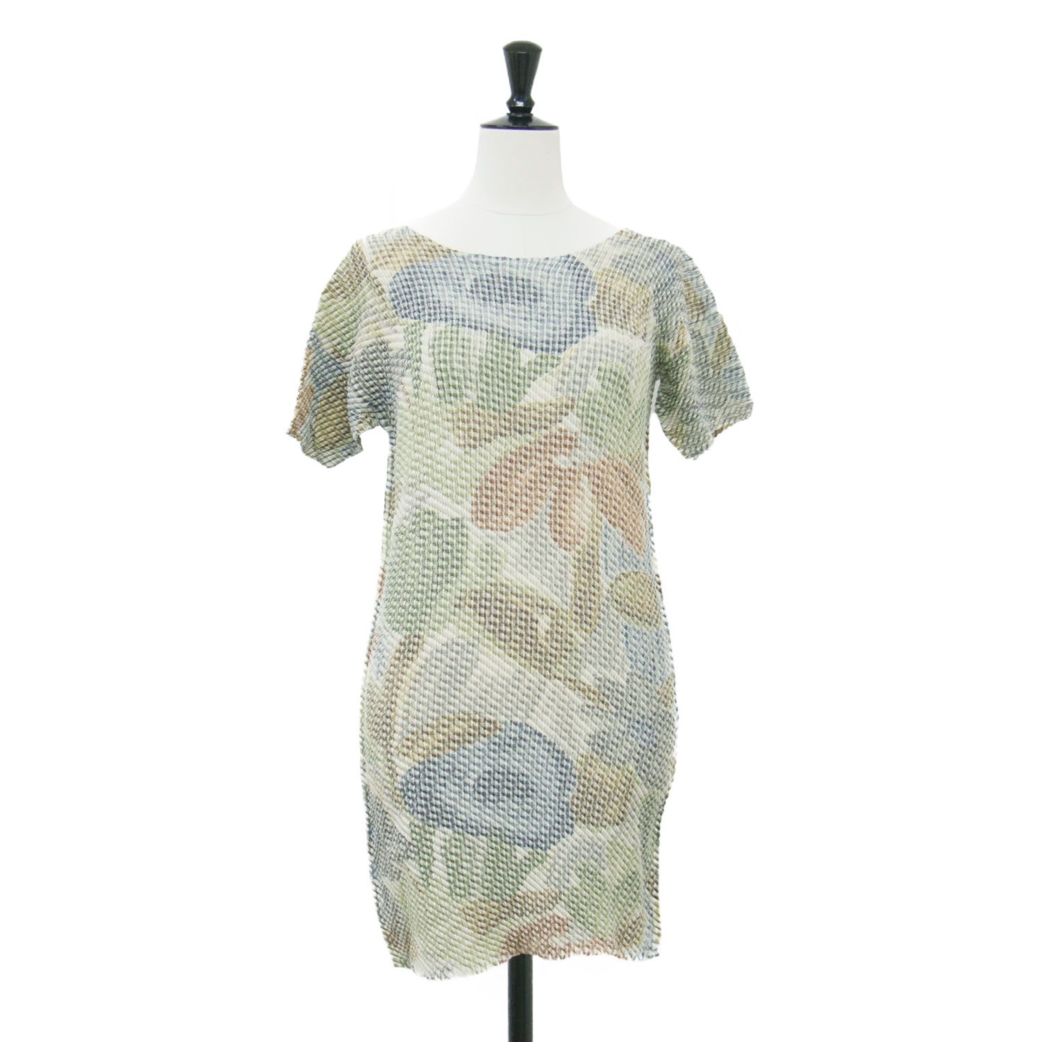 ISSEY MIYAKE イッセイミヤケ ワンピース ベージュ系 サイズ:M