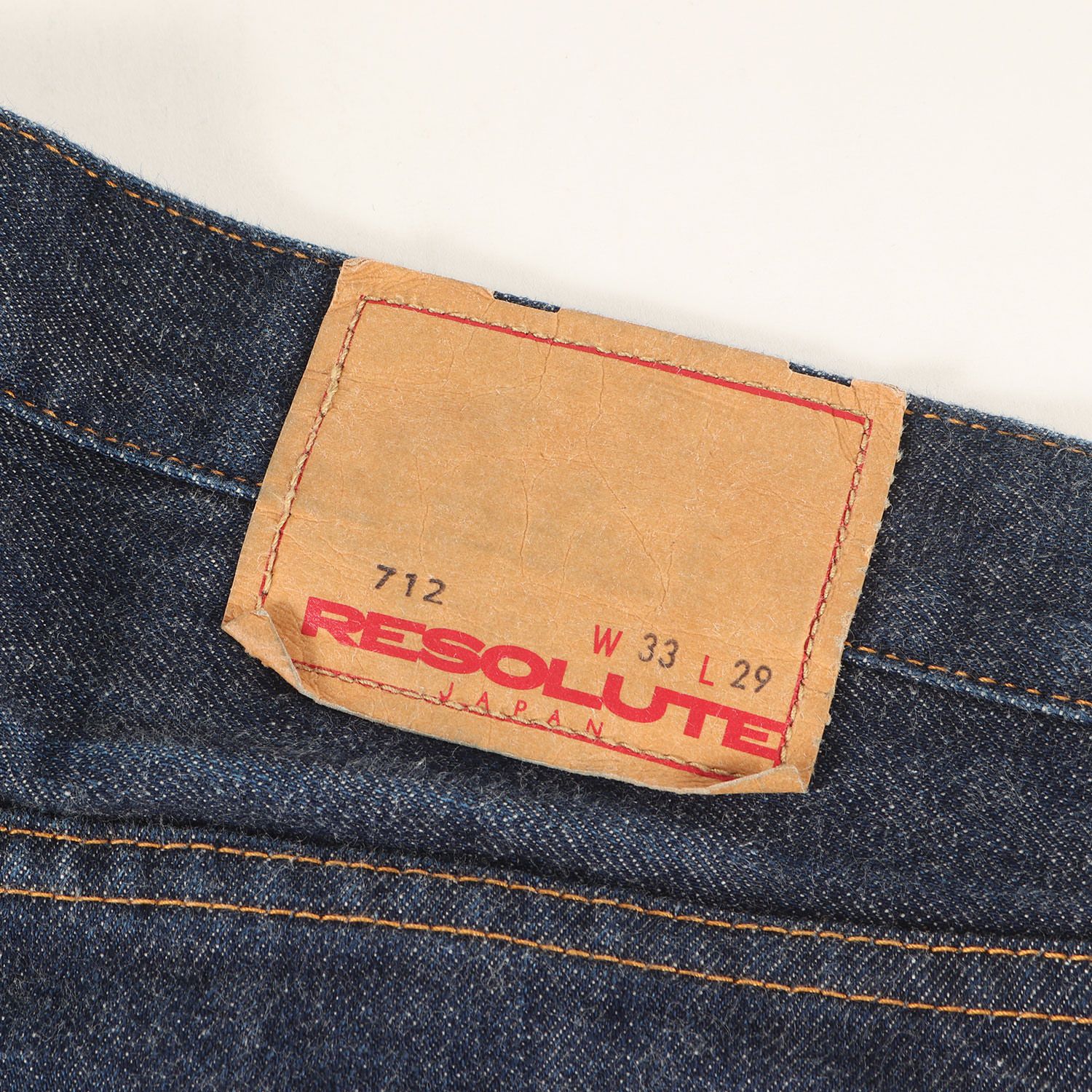 RESOLUTE リゾルト パンツ インディゴ サイズ:W33 L29 | 712