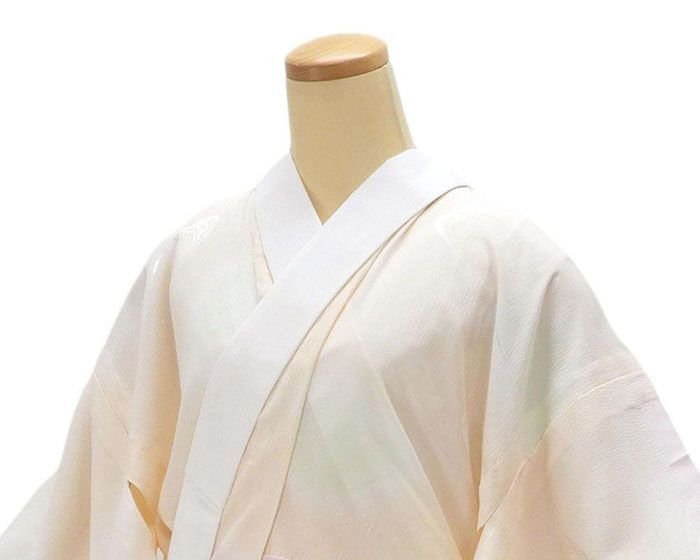 要事前確認　長襦袢　正絹 　裄66cm　身丈136cm　未使用　3252ryam 長襦袢 未着用 正絹 単衣 流水地紋 身丈119cm 裄丈63.5cm 未使用 新古