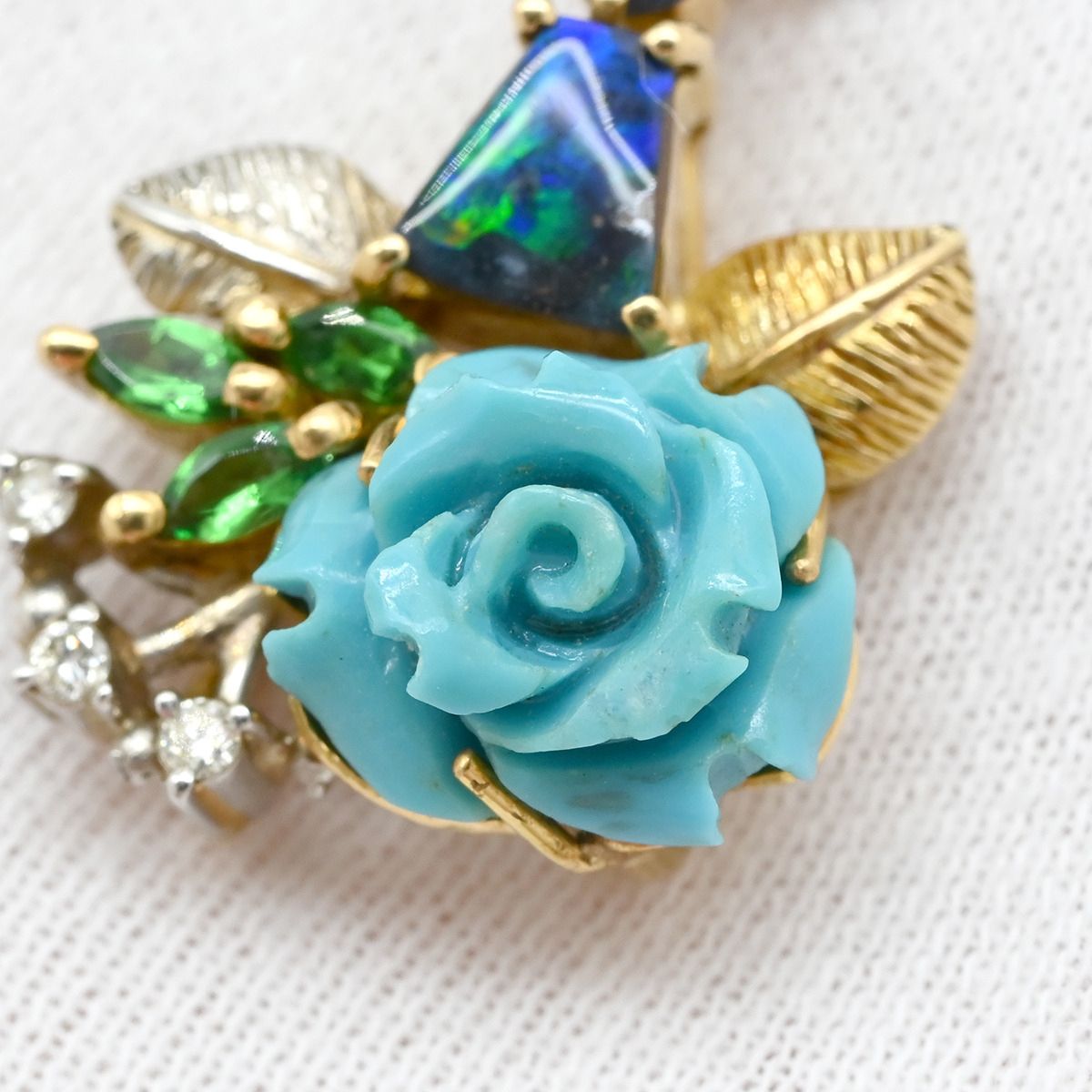 山本真理 MARI YAMAMOTO ネックレス ゴールド×マルチカラー K18YG