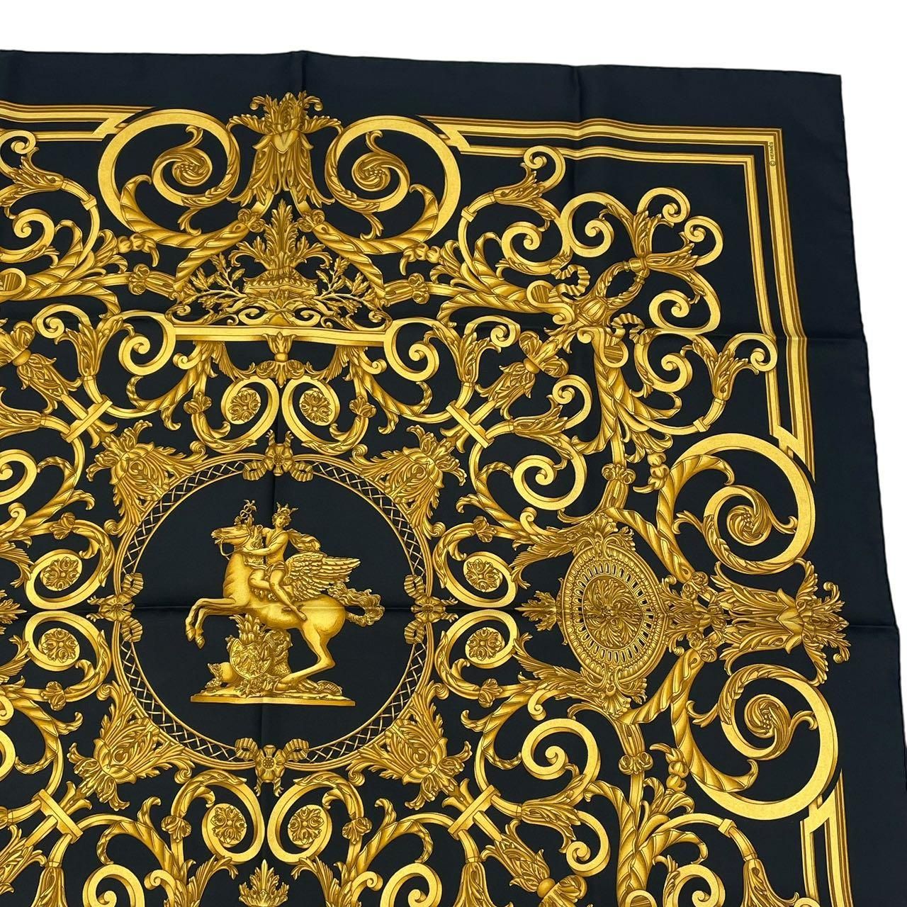 新品同様 HERMES エルメス スカーフ カレ90 LES TUILERIES