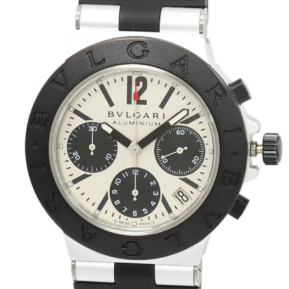 ブルガリ アルミニウム クロノ AC38TA メンズ