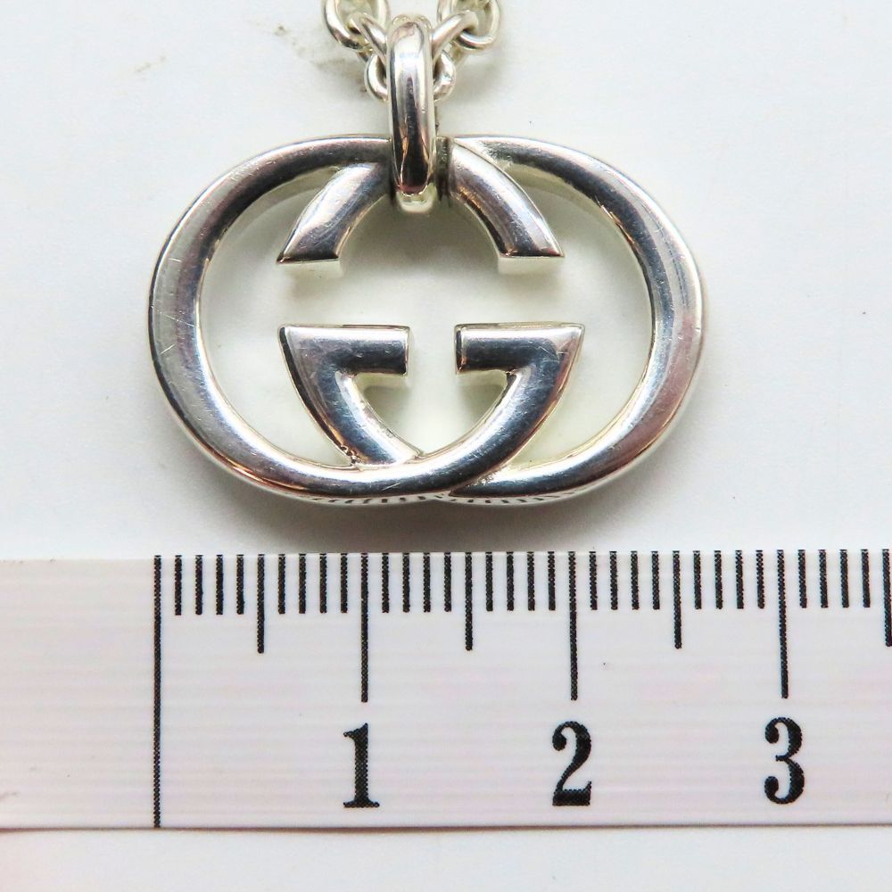 中古】GUCCI グッチ ネックレス インターロッキング Gペンダント 約25g