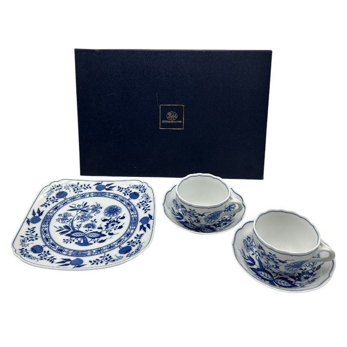 HUTSCHENREUTHER フッチェンロイター ブルーオニオン スクエアプレート