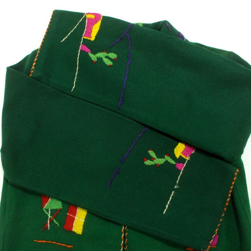 60s vintage メキシカン 刺繍 ウール ジャケット レディース Sサイズ