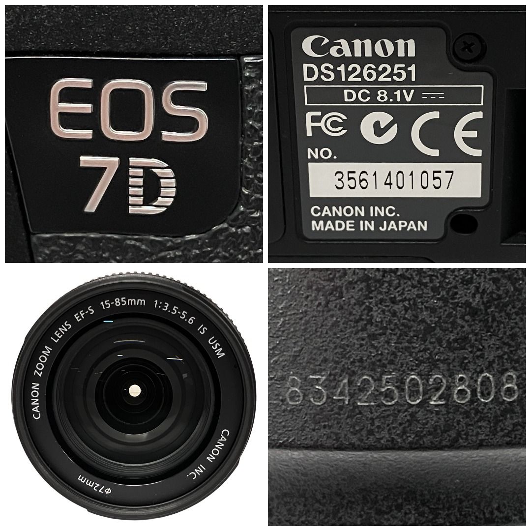 Canon EOS 7D EF-S 15-85mm f3.5-5.6 IS USM キャノン カメラ レンズ