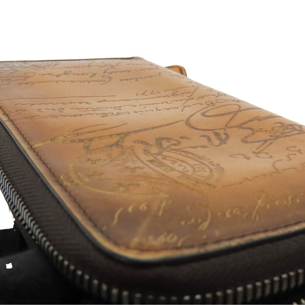 中古】BERLUTI ベルルッティ イタウバ カーフレザー スクリットレザー