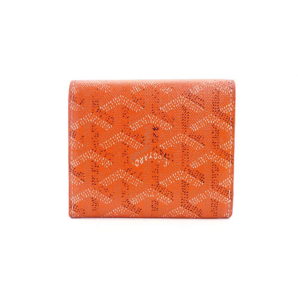 ゴヤール GOYARD マリニー 二つ折り財布 オレンジ レザー コインケース