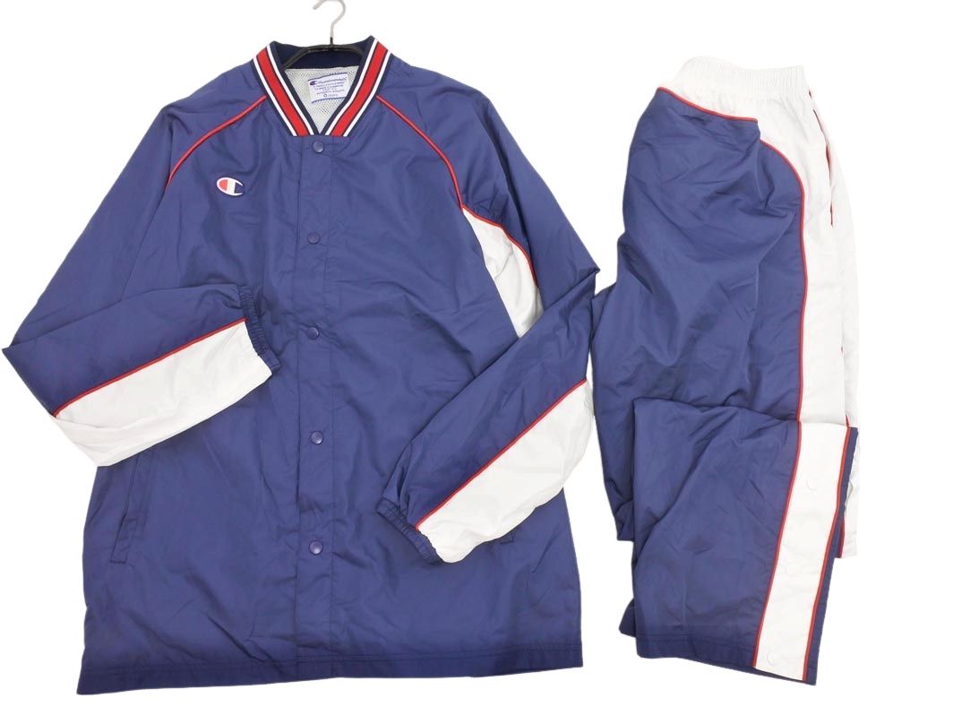 値下げ！Champion シャカシャカセットアップ Champion 黒 赤 シャカシャカ セットアップ チャンピオン 【楽天市場