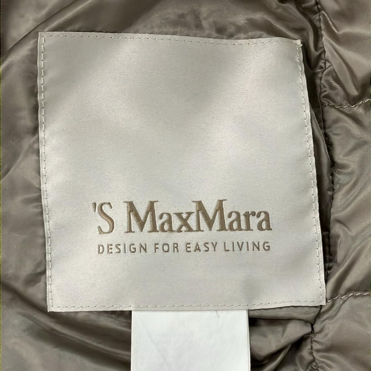 マックスマーラ ダウンコート サイズ40 M レディース - グレーベージュ  