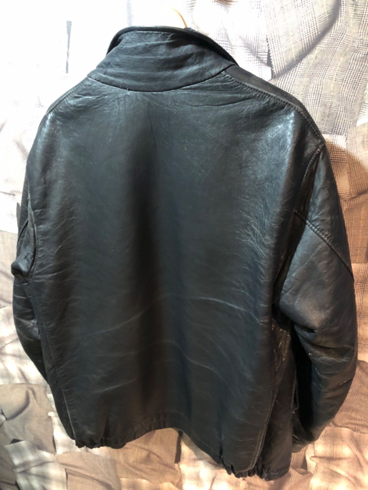 60~80年代 フランス軍 パイロットジャケット パイロットレザー 