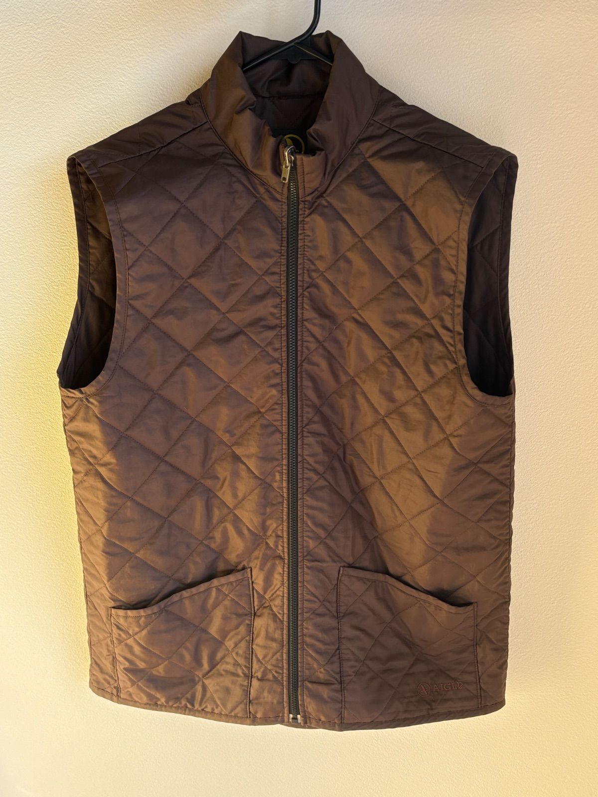 USED】AIGLE キルティングダウンベスト S - メルカリ