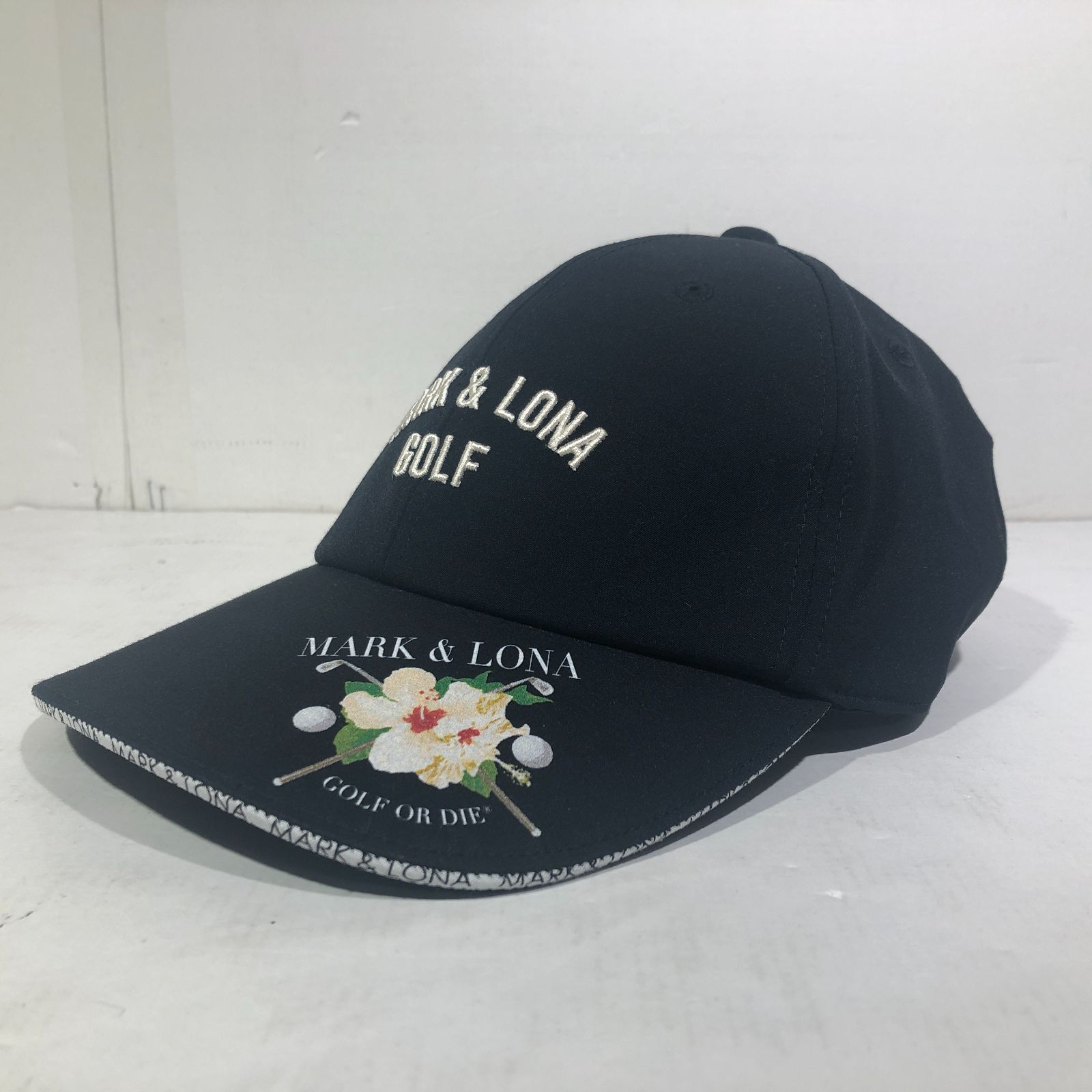 MARK&LONA マーク&ロナ メッシュキャップ ハイビスカス 美品 MARK&LONA