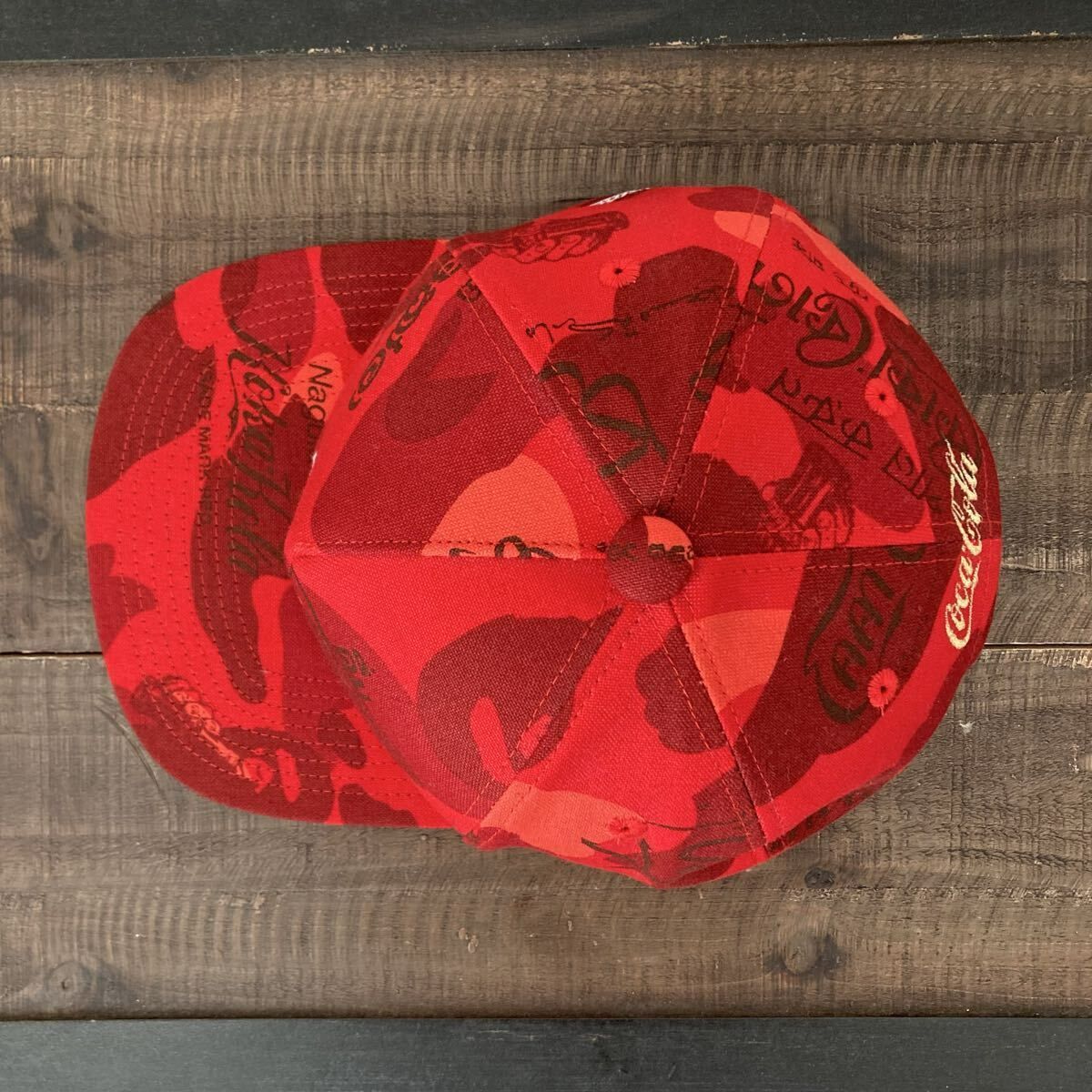 ☆新品☆ Coca Cola × BAPE CAMO スナップバック キャップ a bathing
